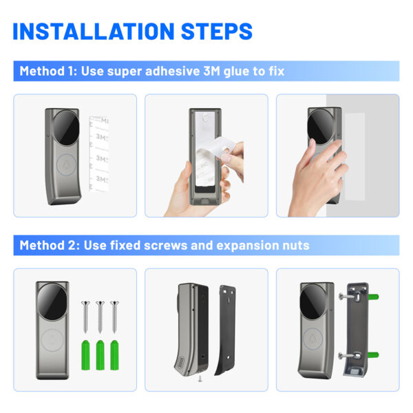 Wireless Doorbell, Home Waterproof Door Bell, Easy Installation, Adjustable Volume, LED Flash, 38 Chimes, 5-Level Loud Doorbell - Image 7