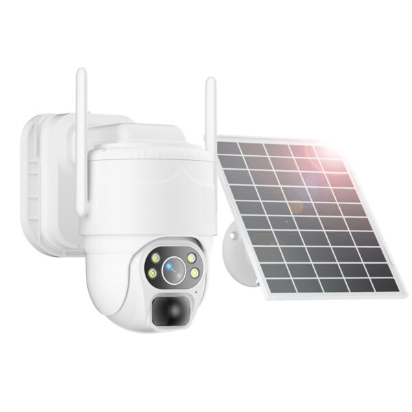 4G LTE Cellular Security Camera,No WiFi Solar Powered Camera Outdoor,Pan Tilt,2K HD Night Vision,2-Way Talk,Motion Detection,Playback on Phone-US Version