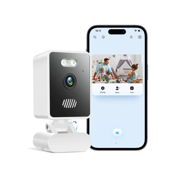 Indoor Security Camera for Baby Monitor,1080P Home Security Camera w/ 2-Way Audio,Motion Detection,Cloud & SD Card Storage,Night Vision(2.4G WiFi Connection)