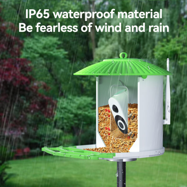 HiBirds-Smart Bird Feeder with Camera,Bird Watching Camera with Solar Powered,Auto Capture Bird Videos & Motion Detection,AI Camera,Ideal Gift for Bird Lover - Image 6